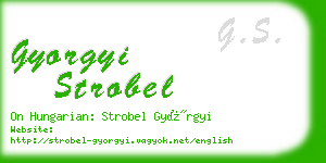 gyorgyi strobel business card
